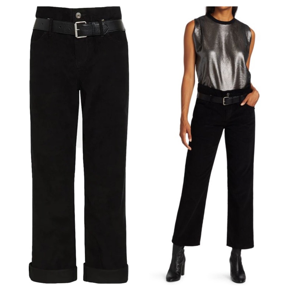 FINAL PRICE NWT NEW RtA Dexter Belted Corduroy Pants